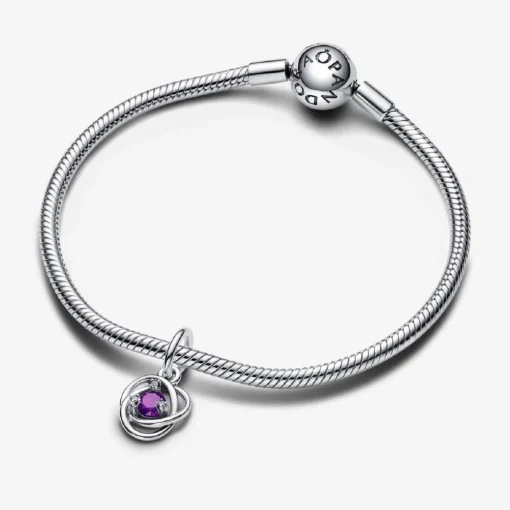 Charm Pendant Cercles de l’Éternité Violet