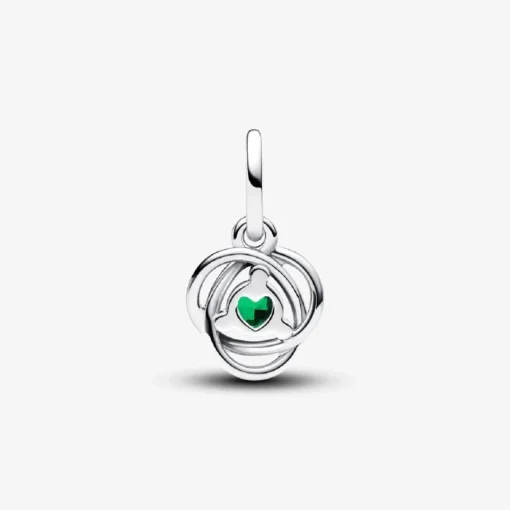 Charm Pendant Cercles de l’Éternité Vert