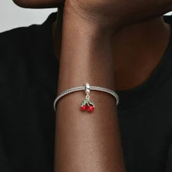 Charm Pendant Cerises Asymétriques - Pandora