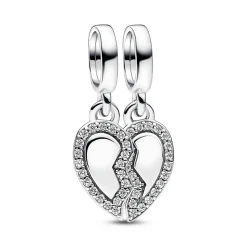 Charm Pendant Cœur de l'Amitié Séparable