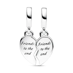 Charm Pendant Cœur de l'Amitié Séparable