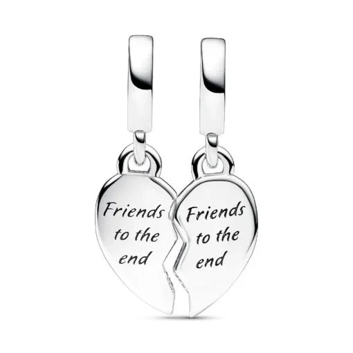 Charm Pendant Cœur de l'Amitié Séparable