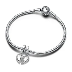 Charm Pendant Cœur de l'Amitié Séparable