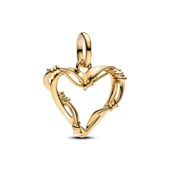 Charm Pendant Cœur Fil de Fer