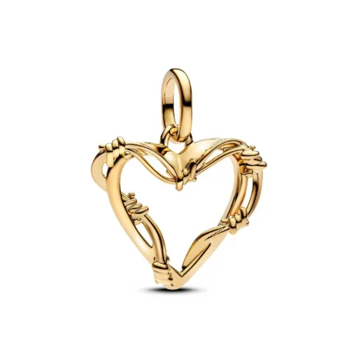 Charm Pendant Cœur Fil de Fer
