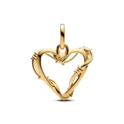 Charm Pendant Cœur Fil de Fer