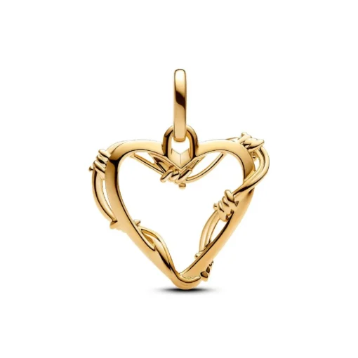 Charm Pendant Cœur Fil de Fer