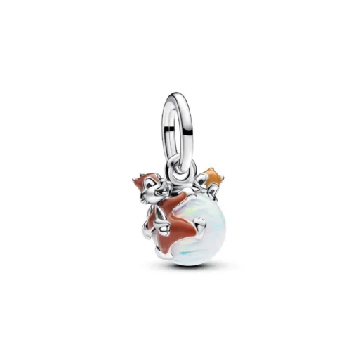 Charm Pendant Disney Boule de Noël Tic et Tac