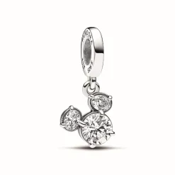 Charm Pendant Disney Tête de Mickey Scintillante