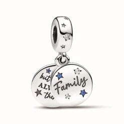 Charm Pendant Double Amour Familial