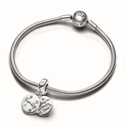 Charm Pendant Double Amour Familial