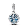 Charm Pendant Double Arbre de l’Infini Luminescent