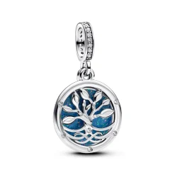 Charm Pendant Double Arbre de l’Infini Luminescent