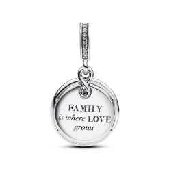 Charm Pendant Double Arbre de l’Infini Luminescent