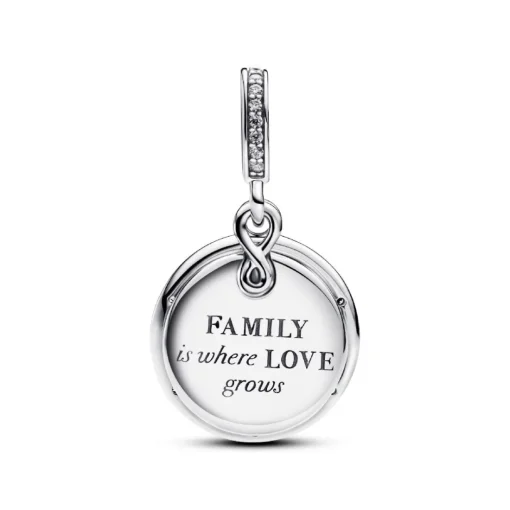 Charm Pendant Double Arbre de l’Infini Luminescent