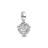 Charm Pendant Double Cœur Scintillant
