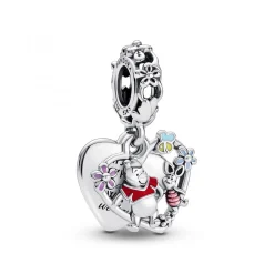 Charm Pendant Double Disney Winnie l’Ourson et Porcinet