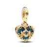 Charm Pendant Double Disney Carrosse de Cendrillon et Cœur