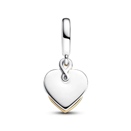 Charm Pendant Double Maman Gravable Diamant de Synthèse