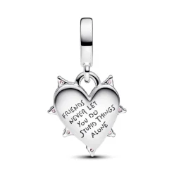 Charm Pendant Double Opalescent Amitié
