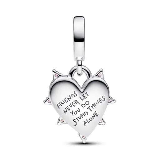 Charm Pendant Double Opalescent Amitié
