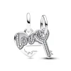 Charm Pendant Double Séparable Cœur et Clé