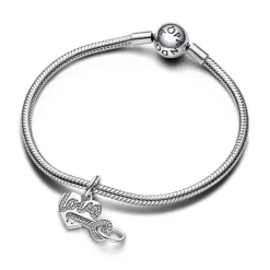 Charm Pendant Double Séparable Cœur et Clé