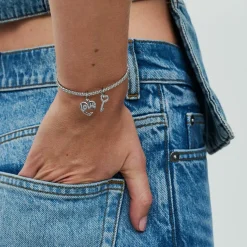 Charm Pendant Double Séparable Cœur et Clé