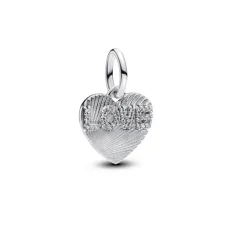 Charm Pendant Gravable Cœur Love Argent