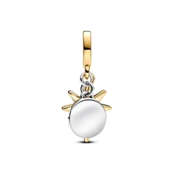 Charm Pendant Gravable Diamant de Synthèse Étoile Polaire