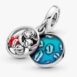 Charm Pendant Lilo & Stitch Disney x Pandora - Argent Bleu
