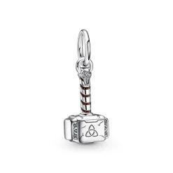 Charm pendant Marvel x Pandora Marteau de Thor gravé