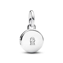 Charm Pendant Médaillon Amour Ouvrable et Gravable Argent