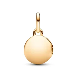 Charm Pendant Médaillon Amour Ouvrable et Gravable Doré