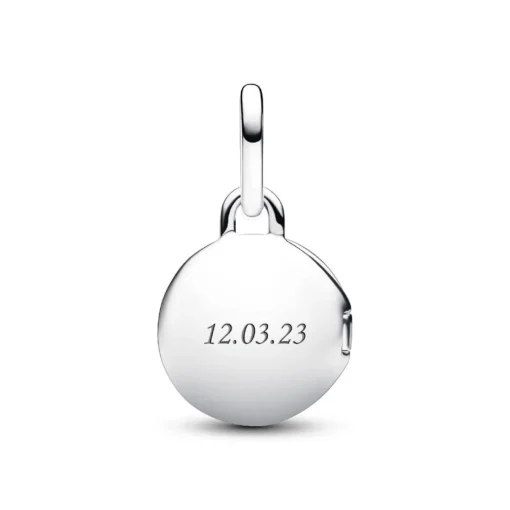 Charm Pendant Médaillon Amour Ouvrable et Gravable Argent