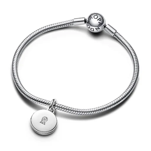Charm Pendant Médaillon Amour Ouvrable et Gravable Argent