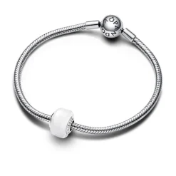 Charm Pendant Mini Murano Blanc