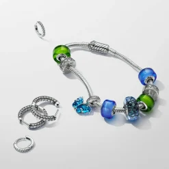 Charm Pendant Mini Murano Bleu