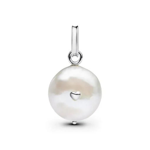 Charm Pendant Mum Perle de Culture d'Eau Douce Traitée Baroque