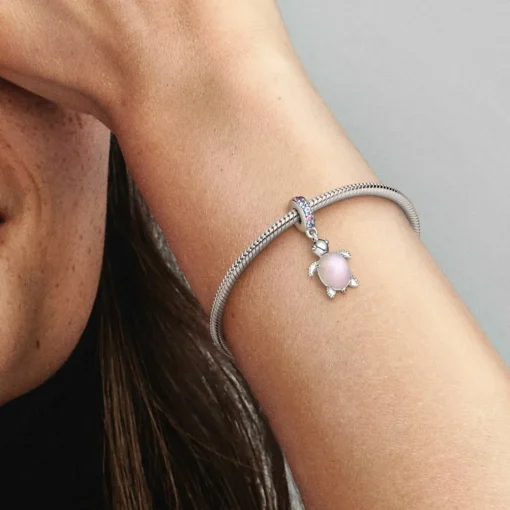 Charm Pendant Murano Tortue de Mer Rose - Pandora