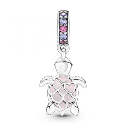 Charm Pendant Murano Tortue de Mer Rose - Pandora