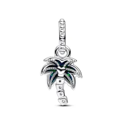 Charm Pendant Palmier Vert Opalescent