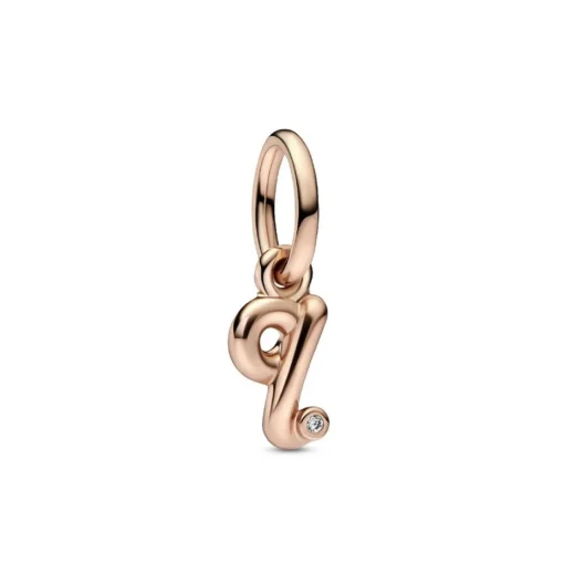 Charm Pendant Pandora - Alphabet Lettre q Manuscrite