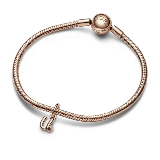 Charm Pendant Pandora - Alphabet Lettre u Manuscrite