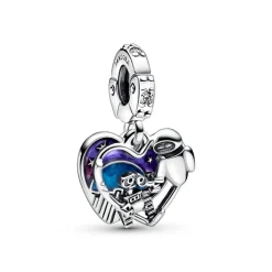 Charm Pendant Pandora - Pixar Wall-E et Eve Luminescent