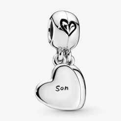 Charm Pendant Pandora Moments Cœur Séparable Mère & Fils