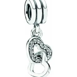 Charm Pendant Pandora Moments Cœurs Entrelacés