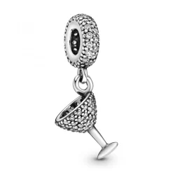 Charm Pendant Pandora Moments Verre à Cocktail Pavé
