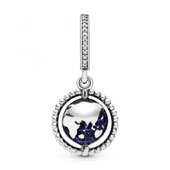 Charm Pendant Pandora Moments Globe Pivotant
