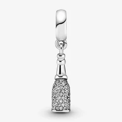 Charm Pendant Pandora Moments Bouteille de Vin Scintillante